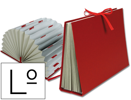 PASTA LIDERPAPEL COM FOLE A-Z COM 20 DIVISORIAS LETRAS BORDEAUX