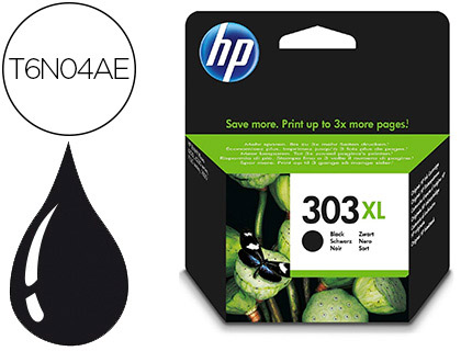 TINTEIRO HP 303 XL ENVY PHOTO 6230 / 7130 / 7830 COR PRETO CAPACIDADE 600 PAG