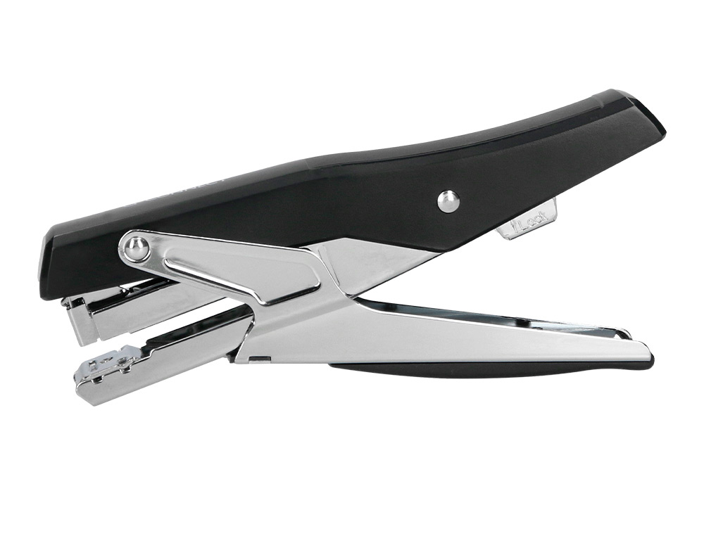 AGRAFADOR Q-CONNECT DE ALICATE CAPACIDADE 25 FOLHAS USA AGRAFES 24/6 E 26/6 METALICO COR PRETO