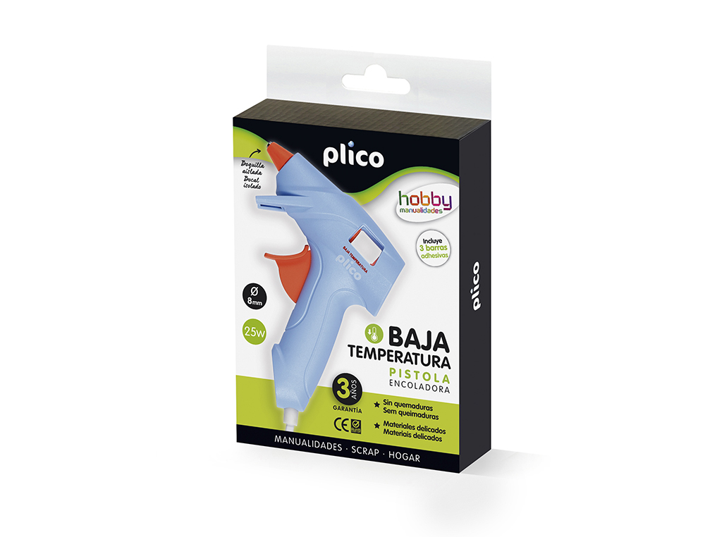 PISTOLA COLA TERMOFUSIVEL PLICO 25W BAIXA TEMPERATURA