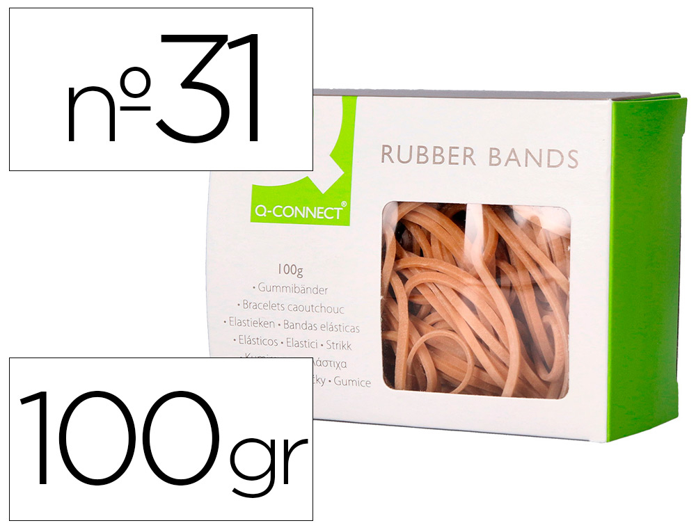 ELASTICOS Q-CONNECT 100 GR NUMERO 6