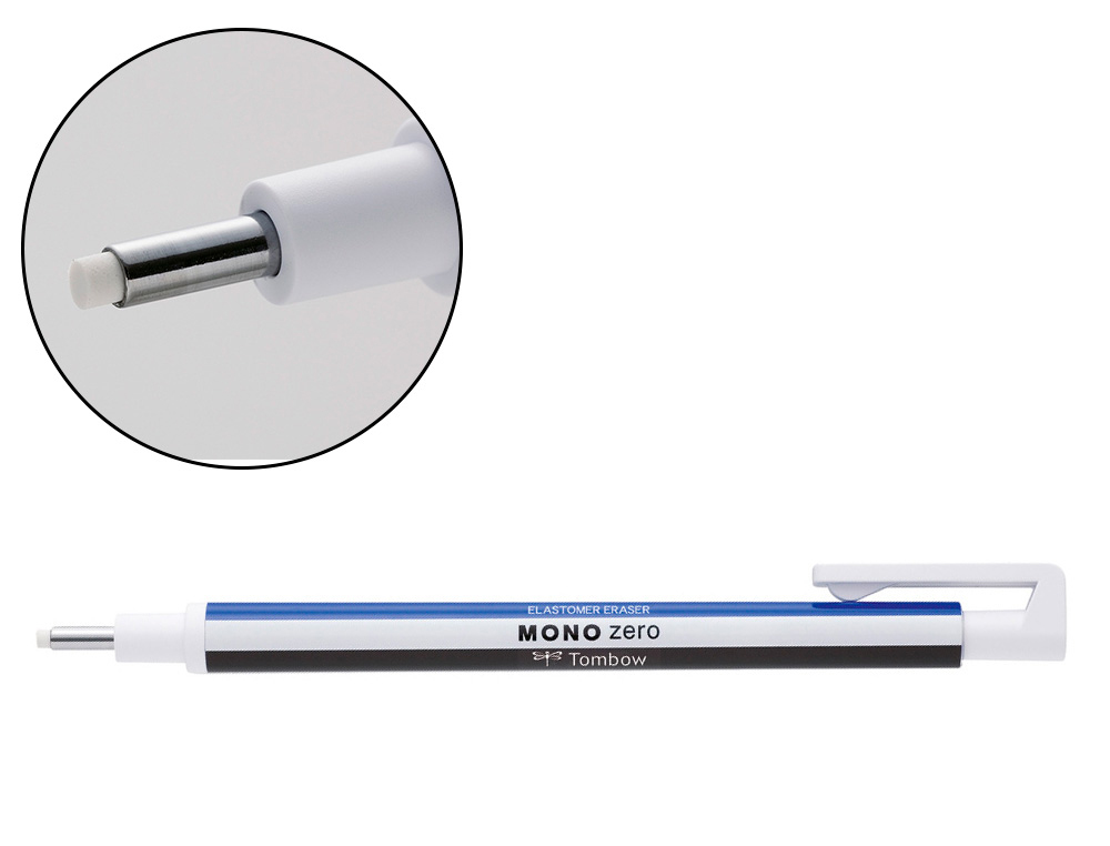 PORTA BORRACHA TOMBOW MONOCROMO ZERO PONTA REDONDA 2,3 MM DIAMETRO