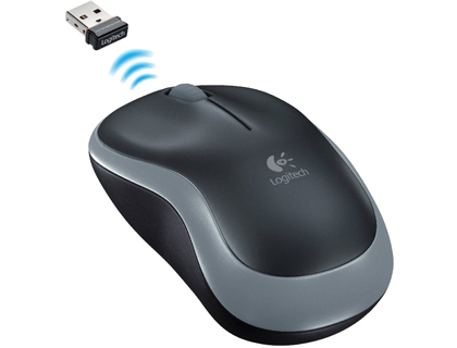 RATO LOGITECH OPTICO SEM FIOS NANO RECEPTOR M185 CINZA