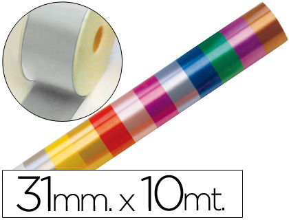 FITA FANTASIA PRATA 10MTX31 MM