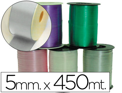 FITA FANTASIA EM BOBINE PRATA 450MTX5MM