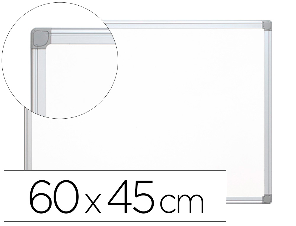 QUADRO BRANCO Q-CONNECT LACADO MAGNETICO MOLDURA EM ALUMINIO 60X45 CM