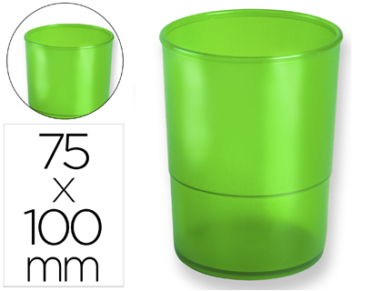 PORTA LAPIS Q-CONNECT PLASTICO VERDE TRANSLUCIDO