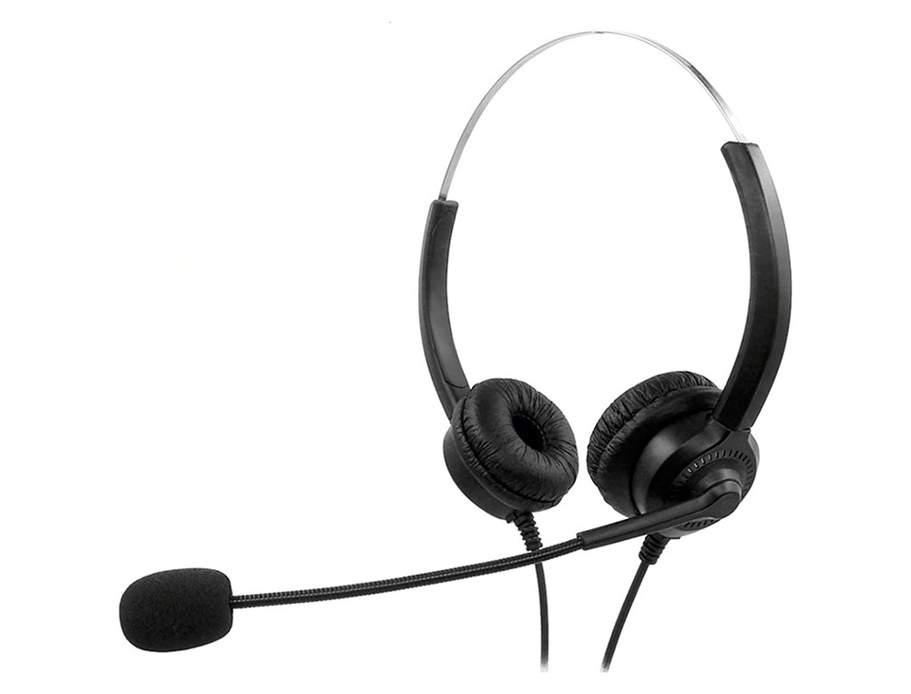 AURICULAR MEDIARANGE BINAURAL DIADEMA COM MICROFONE CABO 2 MT