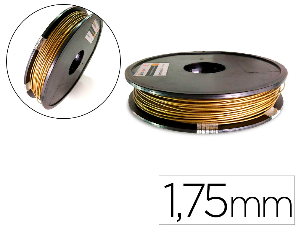 FILAMENTO 3D COLIDO PLA 1,75 MM 0,5 KG BRONZE