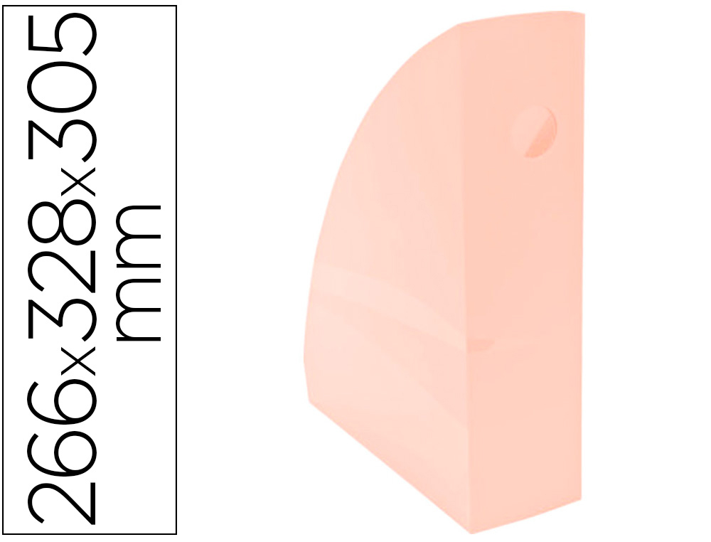 PORTA REVISTAS EXACOMPTA AQUAREL MAG-CUBE CORAL PASTEL