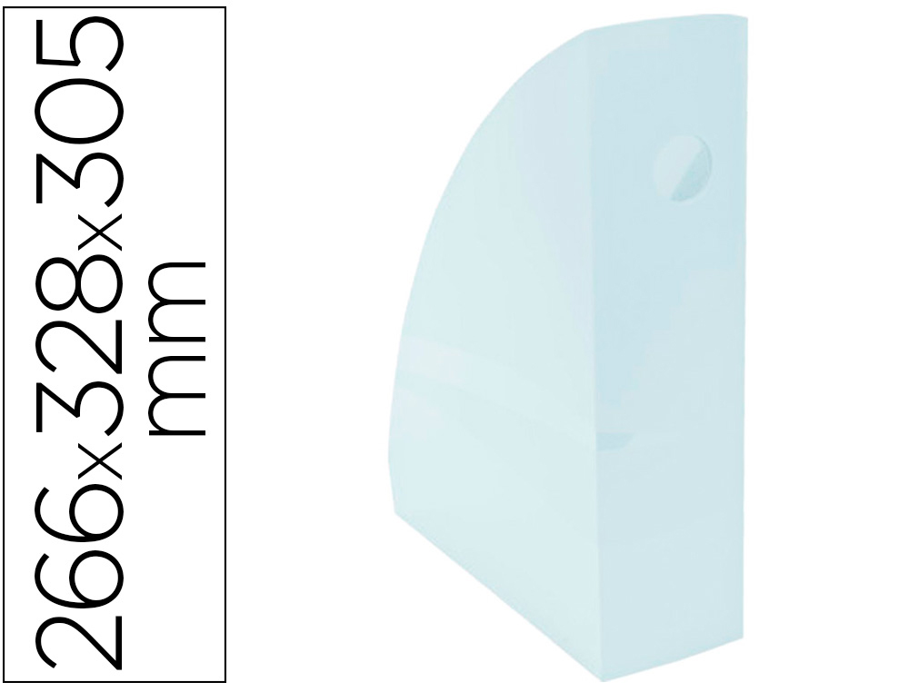 PORTA REVISTAS EXACOMPTA AQUAREL MAG-CUBE AZUL PASTEL