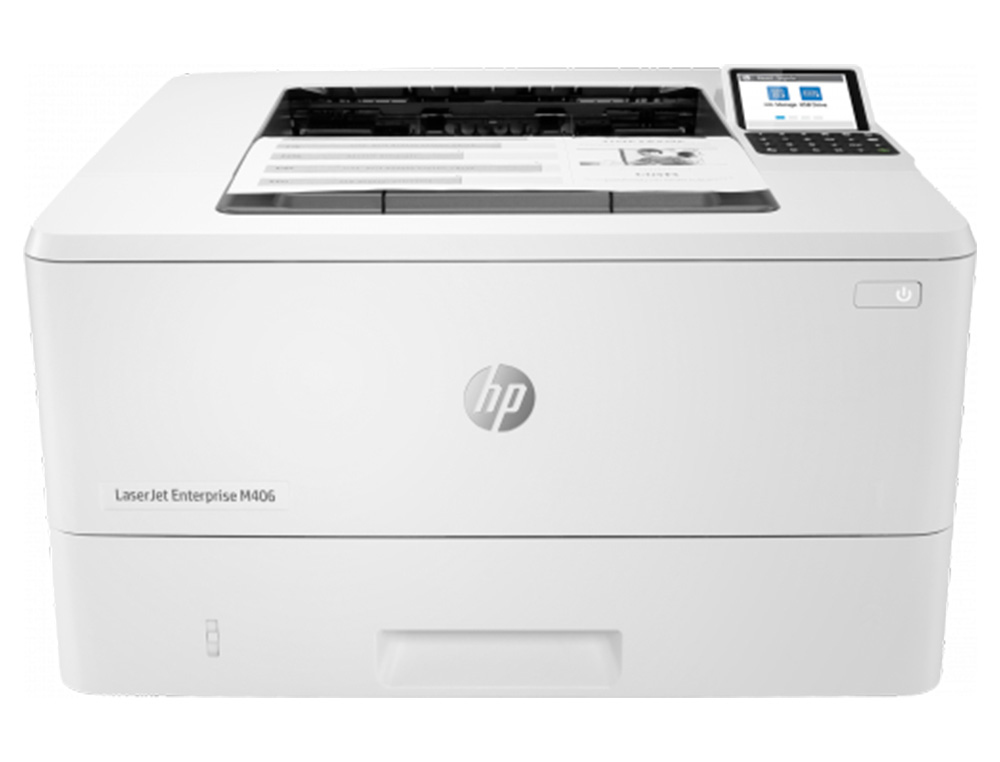 IMPRESSORA HP LASERJET ENTERPRISE M406DN DUPLEX RED 40 PPM BANDEJA DE ENTRADA 100 FOLHAS