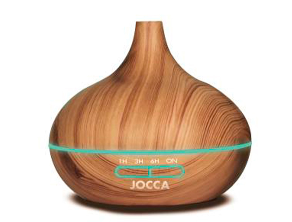 DIFUSOR DE AROMAS JOCCA 7 MODOS ILUMINACAO INCLUI USB CAPACIDADE 300 ML 170X170X170 MM