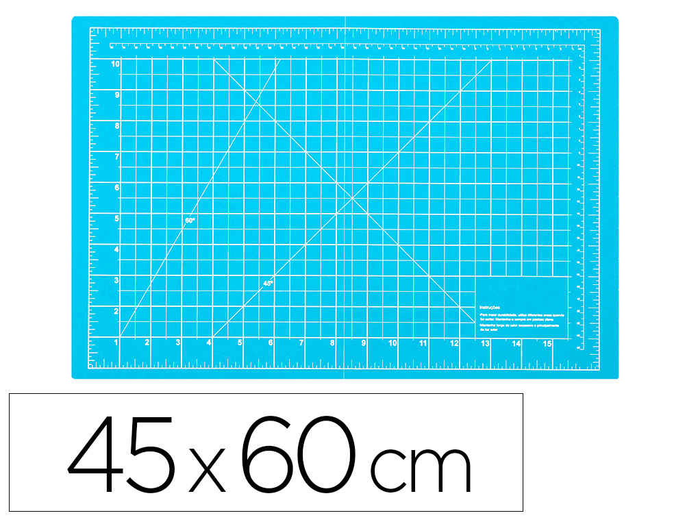 PLACA DE CORTE LIDERPAPEL DIN A2 3MM ESPESSURA COR AZUL