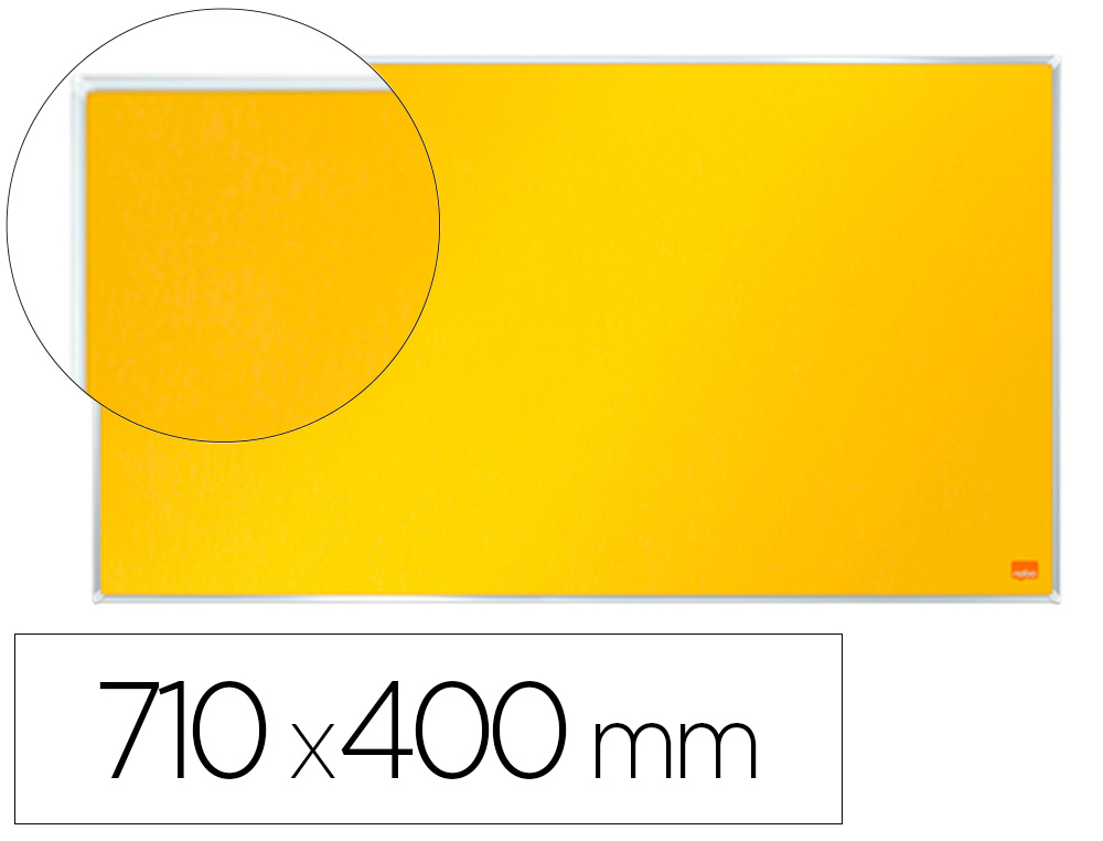 QUADRO DE AVISOS NOBO IMPRESSION PRO FELTRO AMARELO FORMATO PANORAMICO 32