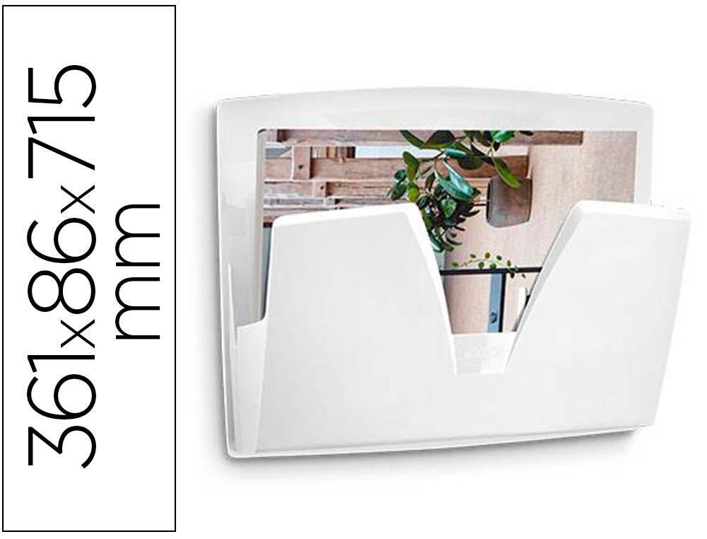 EXPOSITOR MURAL CEP PROTECT ANTIBACTERIANO PLASTICO COR BRANCO 361X86X270 MM