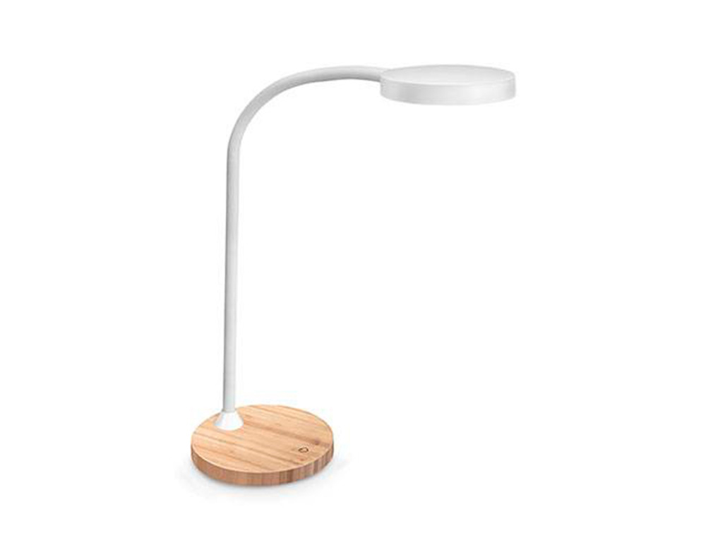 CANDEEIRO DE ESCRITORIO CEP SILVA FLEX BASE BAMBU 160X160X600 MM
