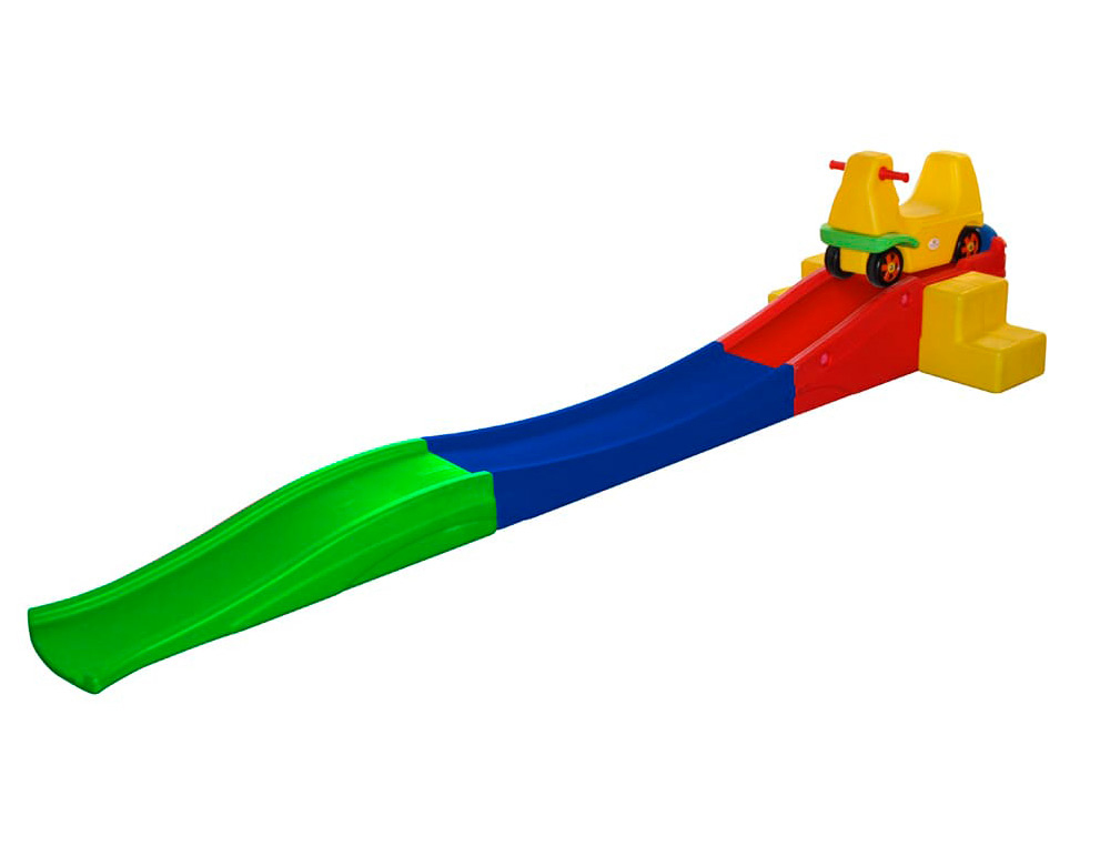MONTANHA RUSSA SUMO DIDACTIC 3 PISTAS CORES SORTIDAS + CARRO COM RODAS 310X33X37 CM