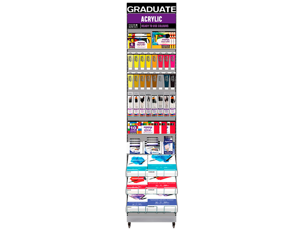 EXPOSITOR DALER ROWNEY BELLAS ARTES GRADUATE PINTURAS CONTEUDO