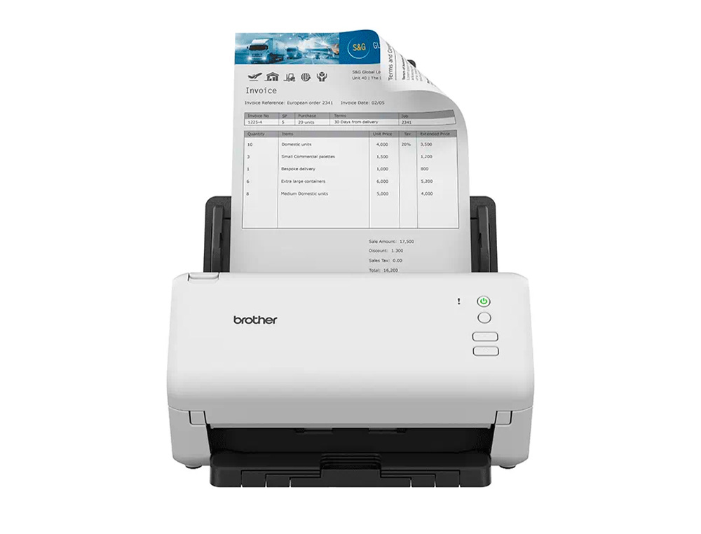 SCANNER BROTHER SECRETARIA ADS4100 DUPLA FACE TAMANHO A4 RESOLUCAO 600 PPP VELOCIDADE 35 PPM USB 3.0