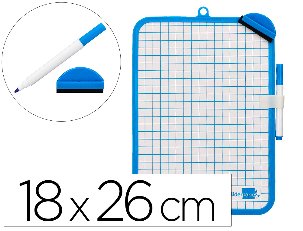 QUADRO BRANCO LIDERPAPEL 18X26 CM COM MARCADOR E APAGADOR