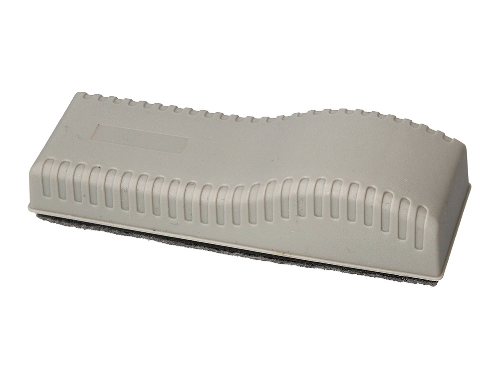 APAGADOR Q-CONNECT MAGNETICO PARA QUADRO BRANCO COM RECARGA DE FELTRO SUBSTITUIVEL 15X5,5X4,5 CM COR CINZA