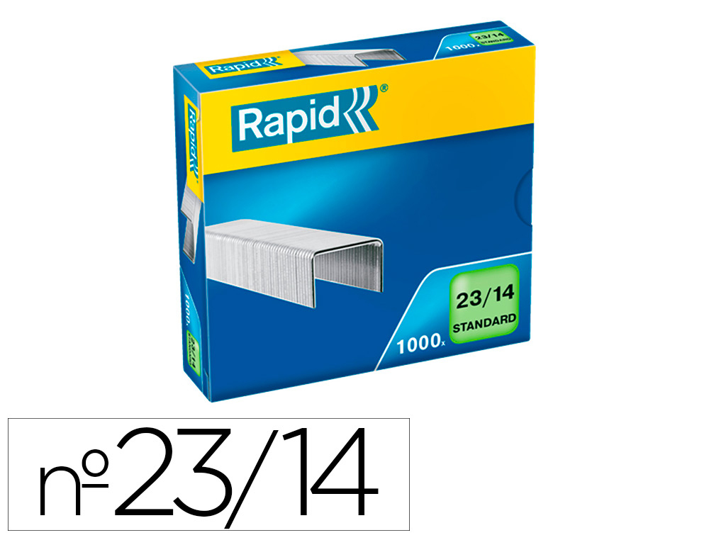 AGRAFES RAPID 23/14 MM GALVANIZADOS CAIXA DE 1000 UNIDADES