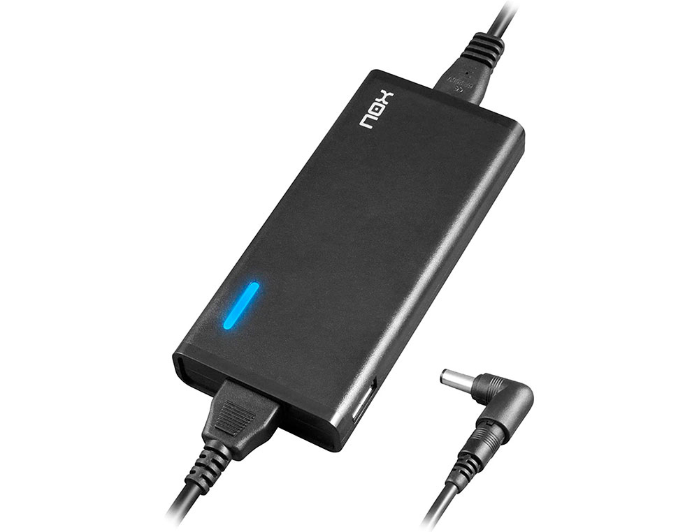 ADAPTADOR DE CORRENTE NOX PARA PORTATIL 65W USB COM 10 CONECTORES