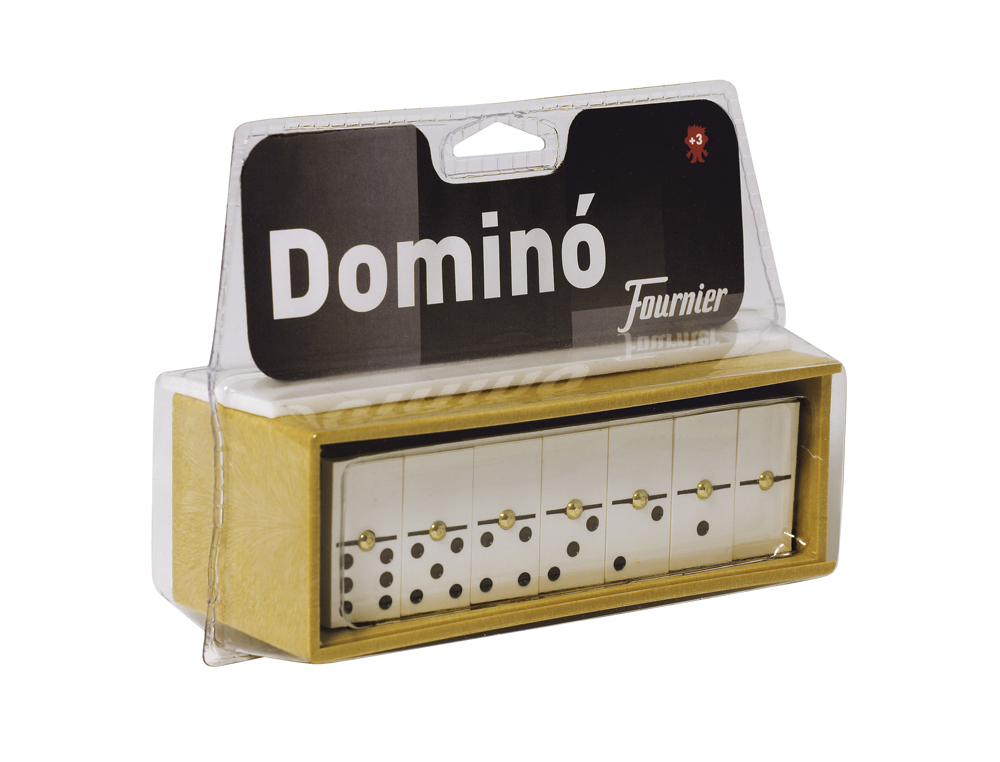 DOMINO FOURNIER FICHA MARFIM EM CAIXA DE PLASTICO EM BLISTER