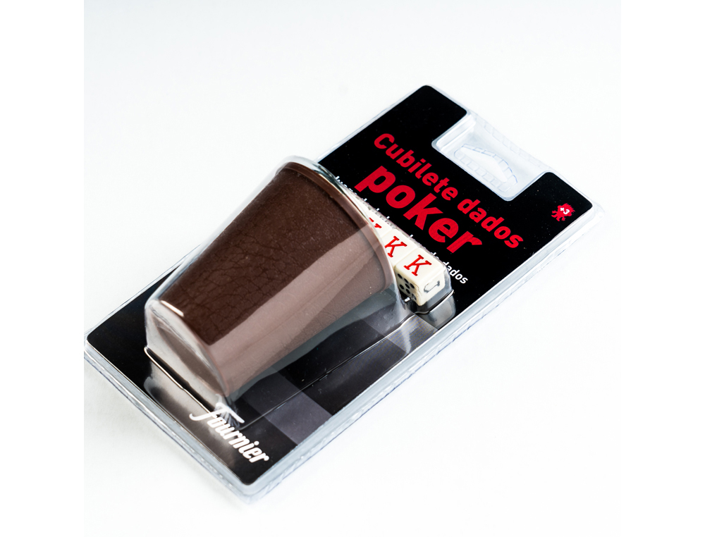 DADOS POKER FOURNIER COM COPO EM BLISTER