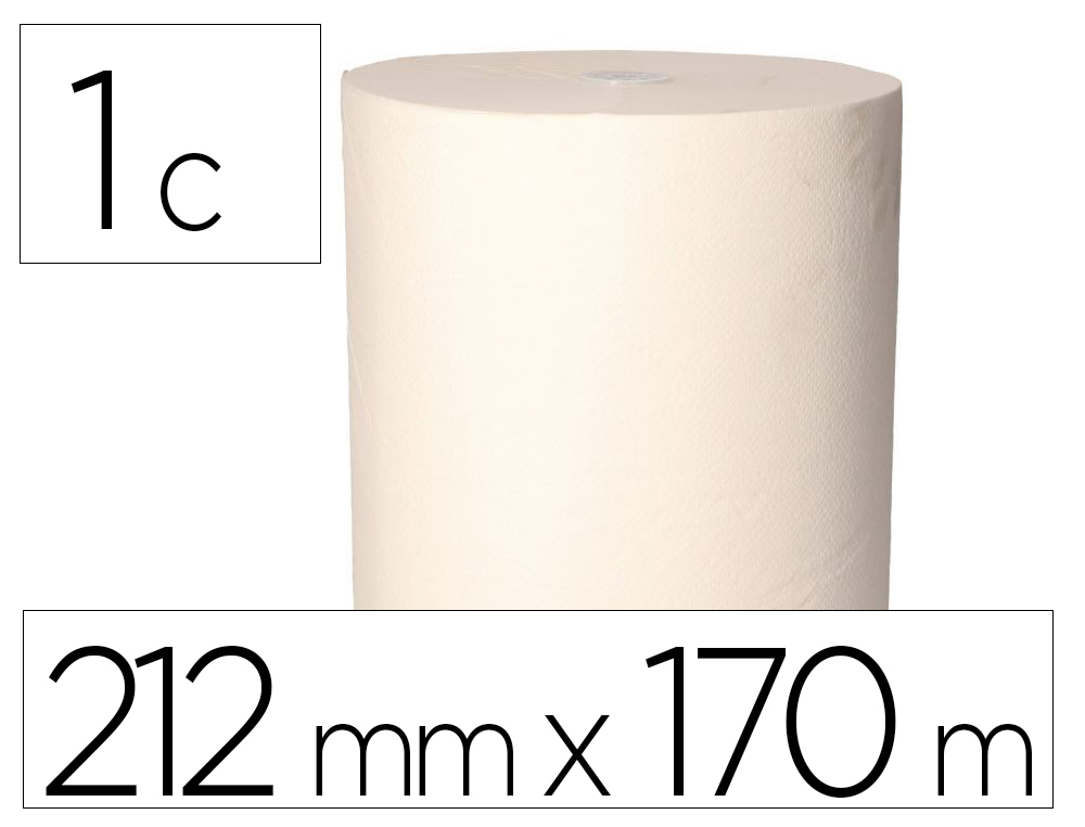 PAPEL SECA MAOS BUNZL GREENSOURCE 1 FOLHA CELULOSE BRANCA 212 MM X 170MT COM SISTEMA AUTOCORTE PACK DE 6 ROLOS