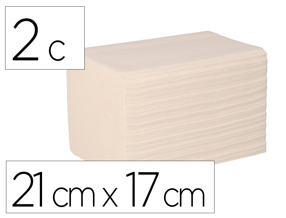 GUARDANAPOS BUNZL GREENSOURCE CELULOSE BRANCA DOBRADOS ZIG-ZAG 2 CAPAS 21X17 CM CAIXA DE 9000 UNIDADES