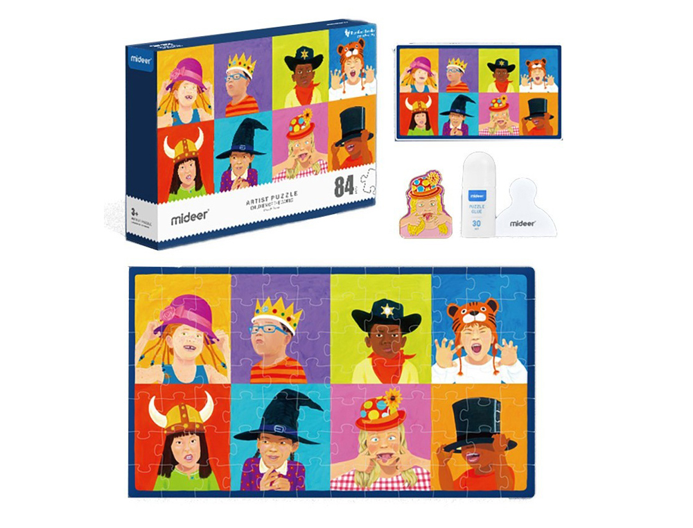 PUZZLE MIDEER ARTIST CRIANCAS DO MUNDO 84 PECAS