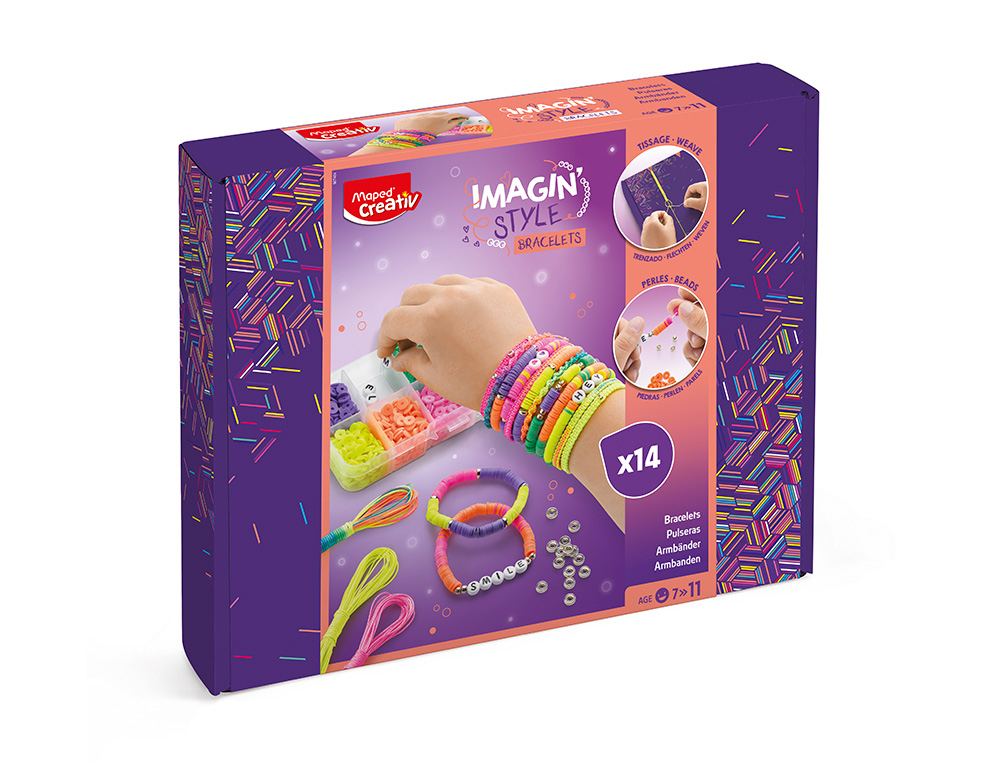 CONJUNTO MAPED CRIATIVO PULSEIRAS NEON