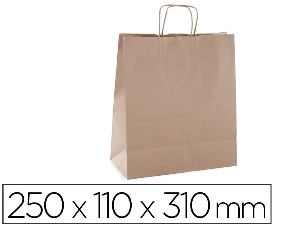 BOLSA KRAFT APLI CASTANHA ASA RETORCIDA 250X110X310 MM