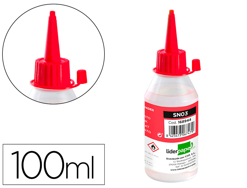 SILICONE LIQUIDO LIDERPAPEL PARA MANUALIDADES FRASCO DE 100 ML
