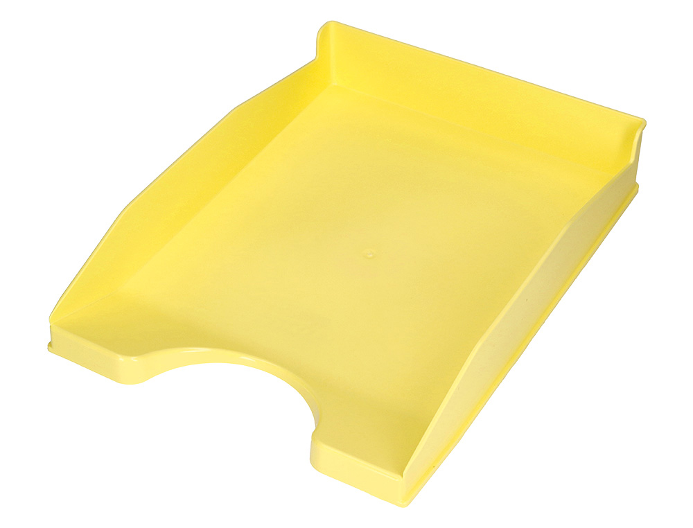 TABULEIRO DE SECRETARIA Q-CONNECT PLASTICO AMARELO PASTEL OPACO