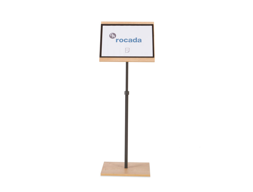 EXPOSITOR ROCADA DE CHAO SERIE NATURAL MAGNETICO ROTATIVO 360 ALTURA AJUSTAVEL DIN A3