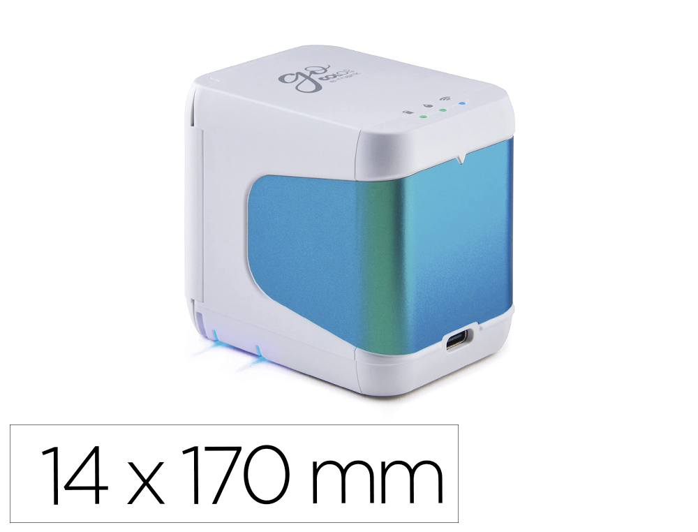 IMPRESSORA PORTATIL COLOP E-MARK GO MULTICOLOR WIFIDIRECT IMPRESSAO 14 MM DE ALTURA X 150 MM DE COMPRIMENTO COR BRANCO