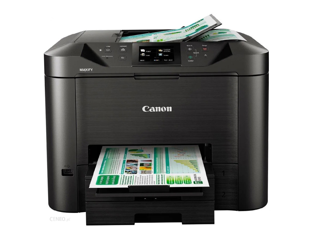 MULTIFUNCOES CANON MAXIFY MB5450 TINTA COR 24 PPM PRETO/15 PPM COR A4 WIFI IMPRESSORA SCANNER COPIADORA FAX