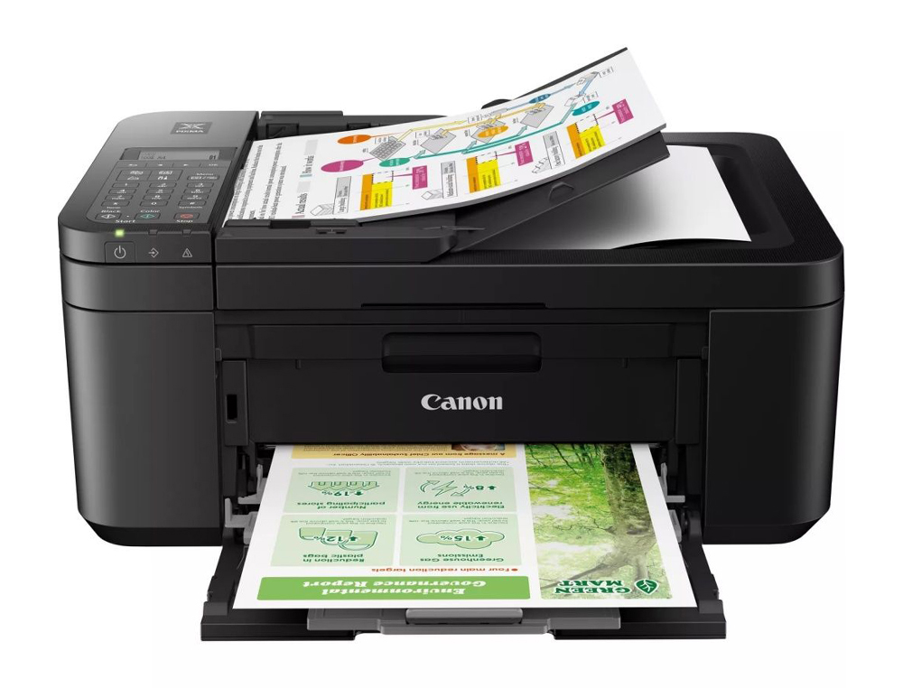 MULTIFUNCOES CANON PIXMA TR4750I TINTA COR 8 PPM PRETO/4 PPM COR DIN A4 WIFI IMPRESSORA SCANNER COPIADORA FAX