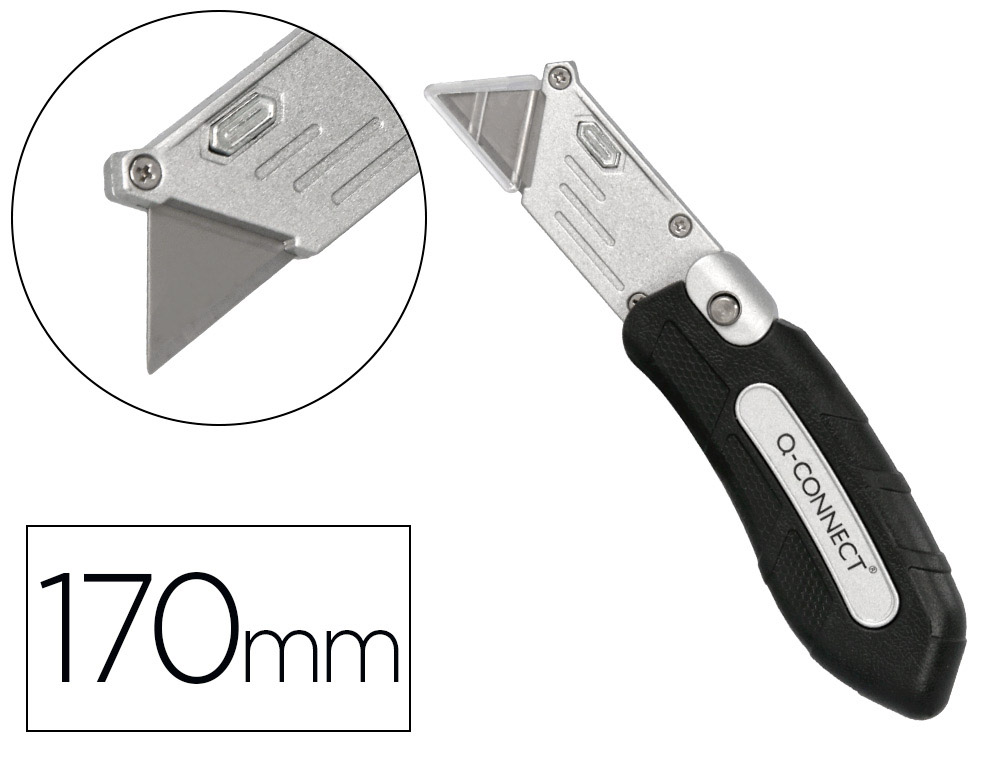 X-ATO Q-CONNECT DOBRAVEL XD-925 COM MECANISMO DE RECARGA RAPIDO LAMINA LARGA PUNHO ANTIDESLIZANTE