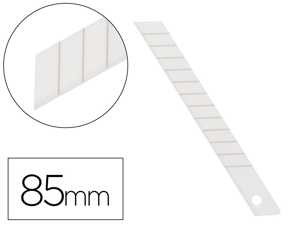 RECARGA X-ATO Q-CONNECT METALICO ESTREITO MODELO KF14388 LAMINA CERAMICA 9 MM BLISTER 6 UNIDADES