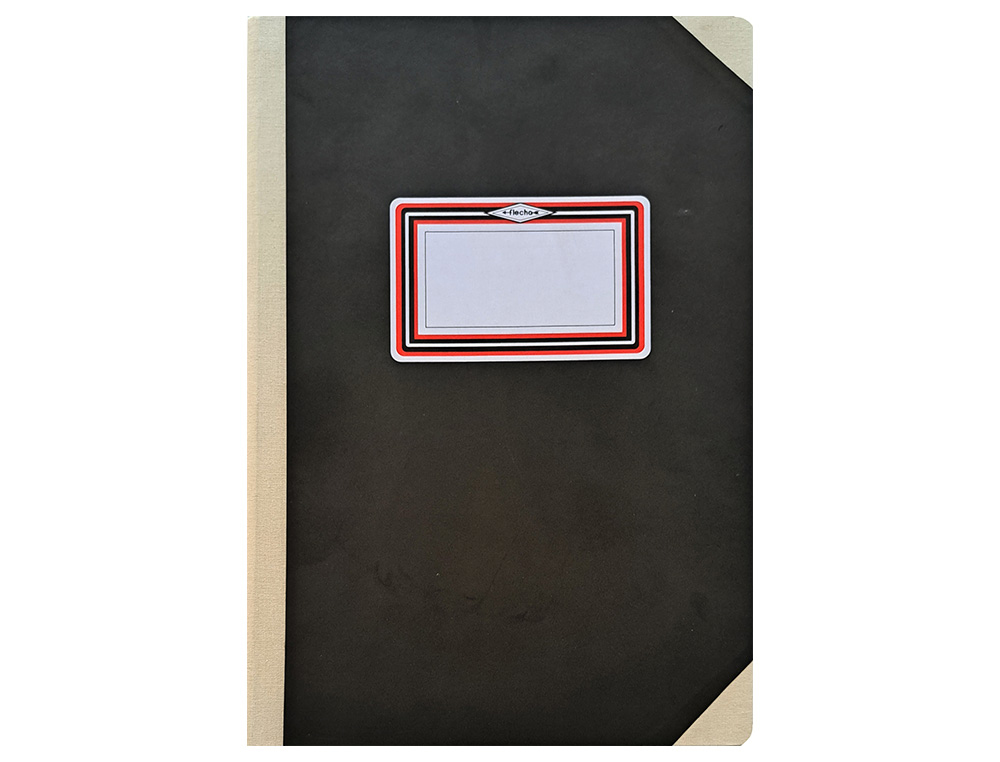 LIVRO FLECHA ALMACO A4+ PAUTADO 100 FLS PRETO