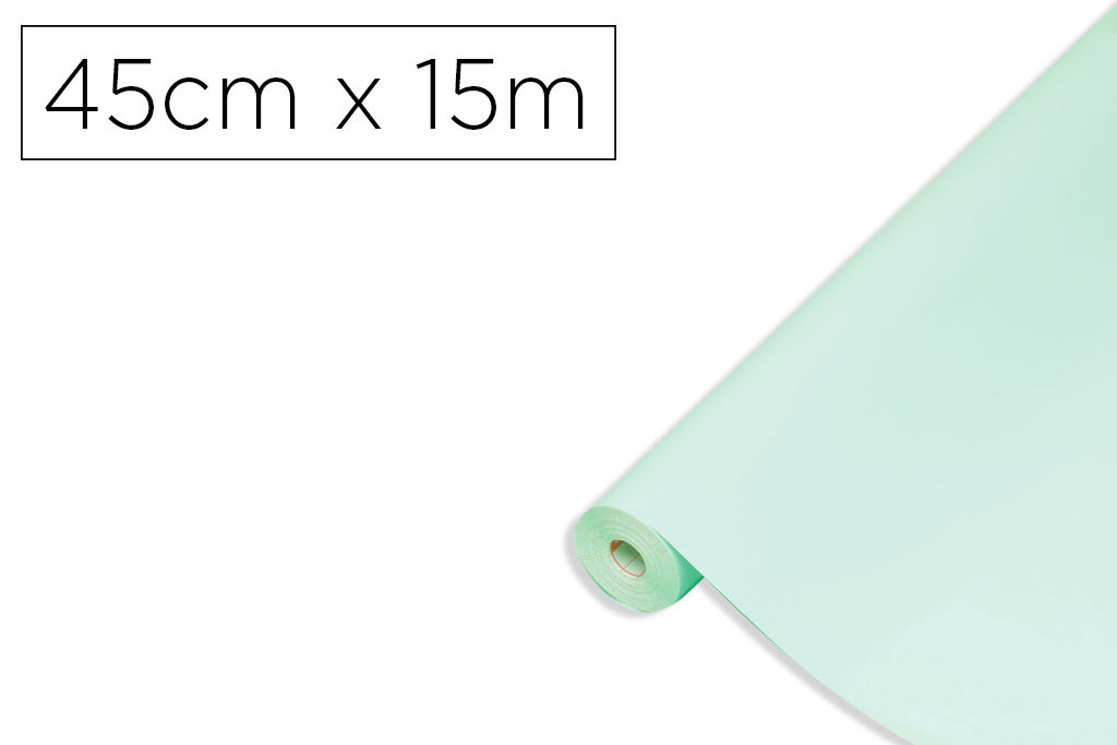 ROLO ADESIVO DC-FIX VERDE MENTA LARGURA 45 CM COMPRIMENTO 15 MT
