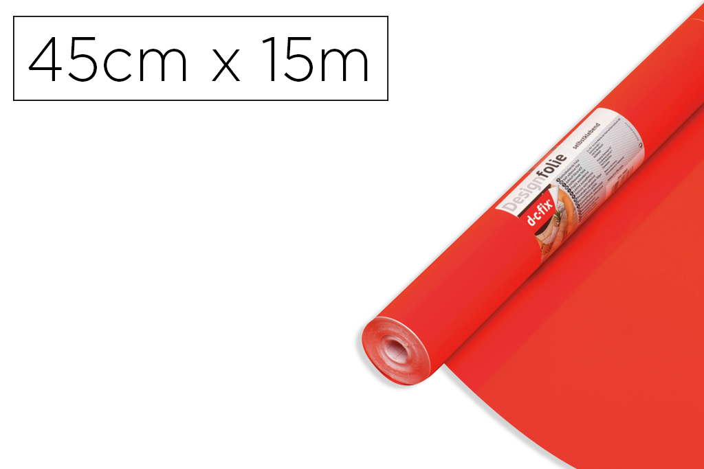 ROLO ADESIVO DC-FIX VERMELHAO LARGURA 45 CM COMPRIMENTO 15 MT