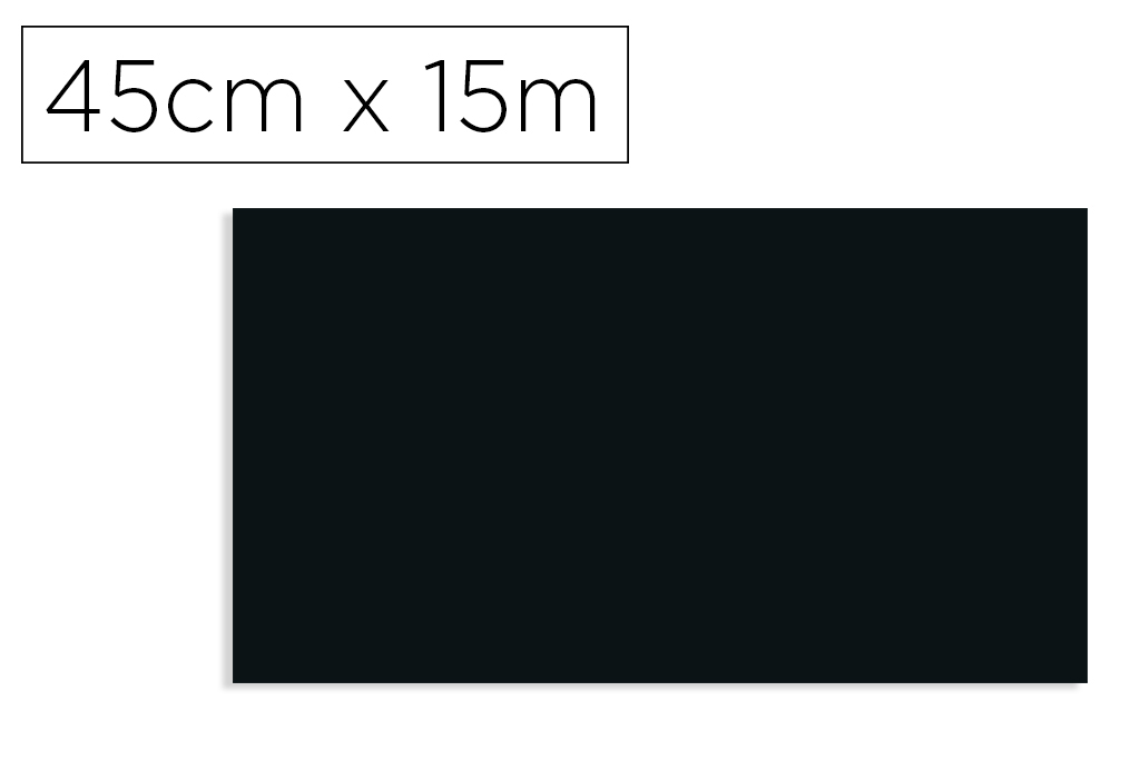 ROLO ADESIVO DC-FIX PRETO MATE LARGURA 45 CM COMPRIMENTO 15 MT
