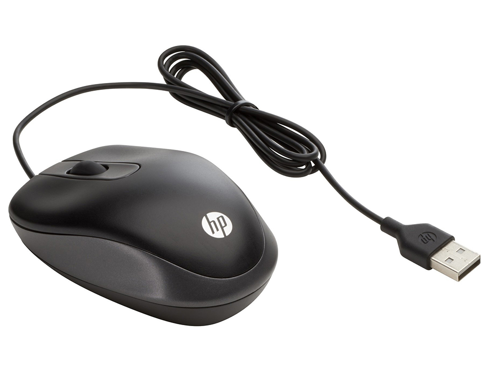 RATO HP VIAGEM OTICO 1000 DPI USB-A COMPRIMENTO CABO 100 CM COR PRETO