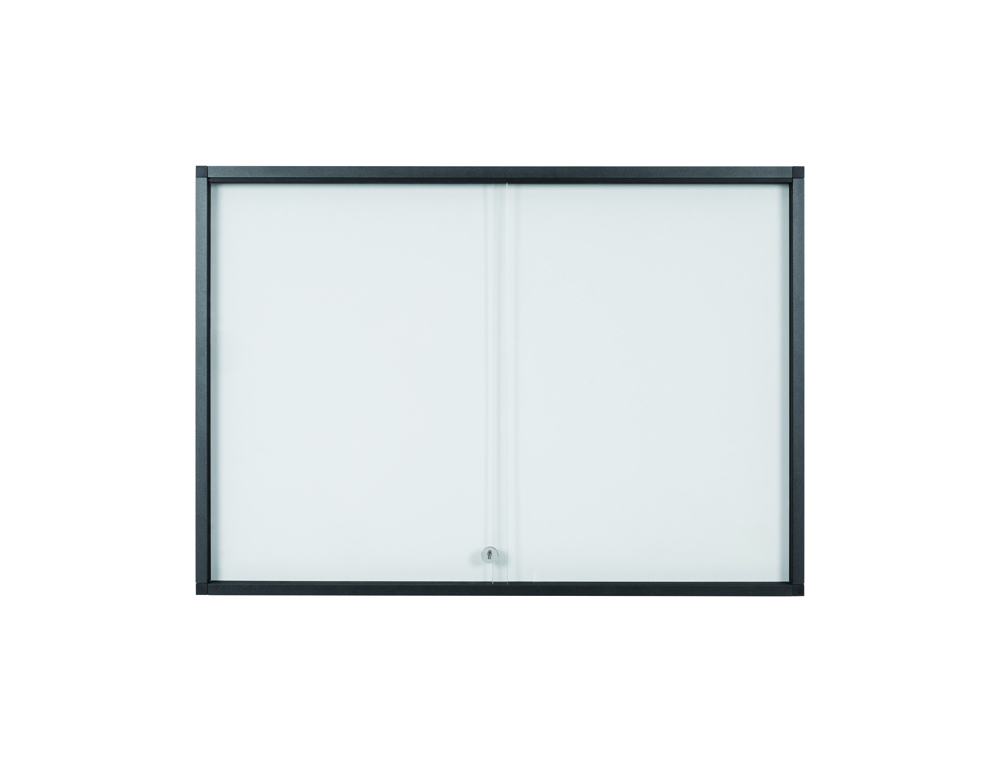VITRINA DE ANUNCIOS BI-OFFICE 10 A4 MAGNETICA PARA INTERIOR SLIM ANTRACITE 1135X39X649 MM