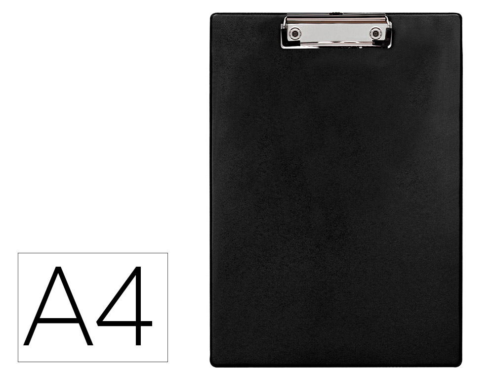 PORTA NOTAS Q-CONNECT PLASTICO 50% RECICLADO DIN A4 PRETO ESPESSURA 2,1 MM